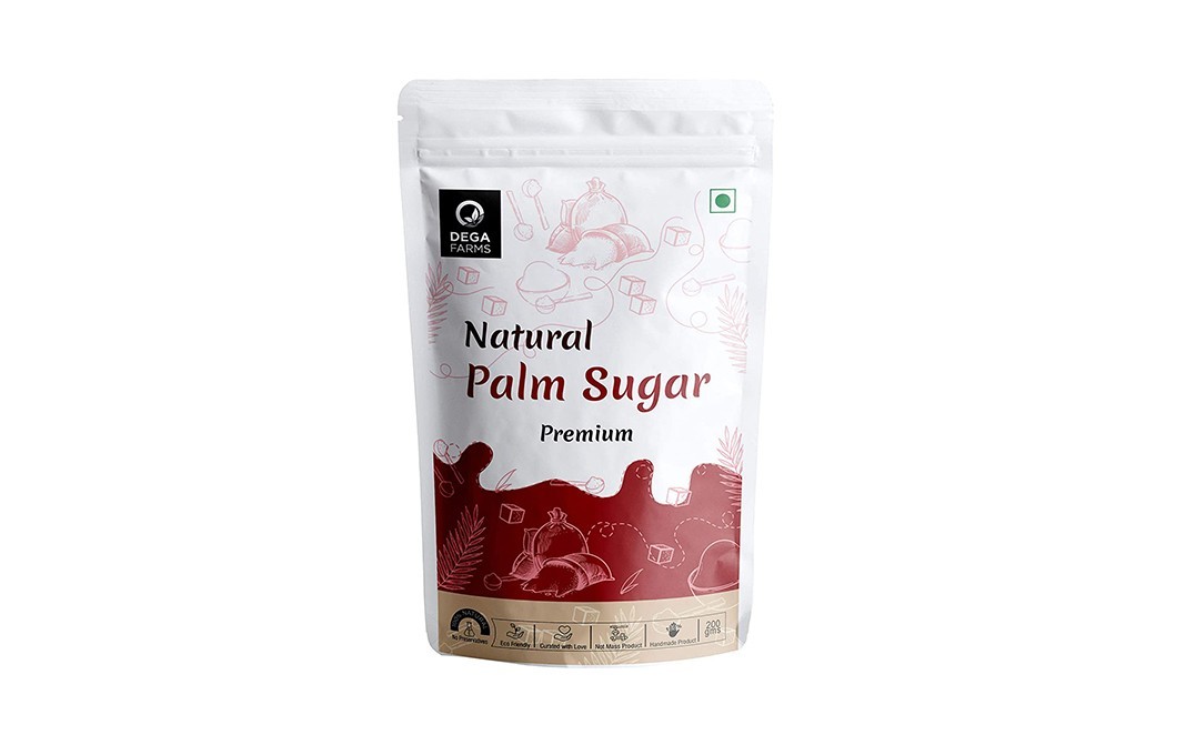 Dega Farms Natural Palm Sugar Premium   Pack  200 grams